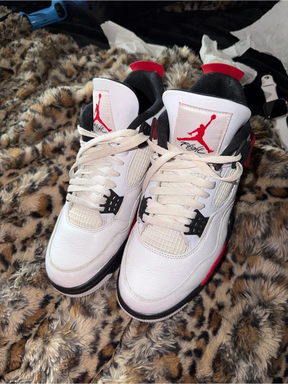 Jordan White/Red/Black Retro Men’s Sneakers